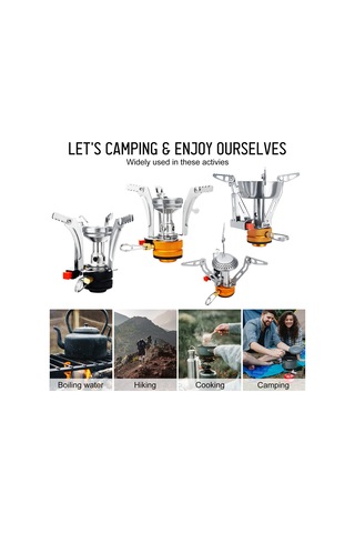 Dianziye Kamp Ocağı - Katlanabilir, Taşınabilir Ve Hafif - Dış Mekan Pişirme İçin Mükemmel Gümüş