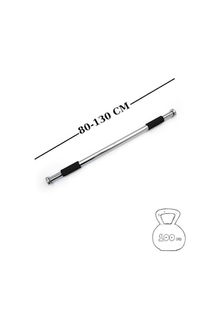 Unichrome Barfiks Çubuğu 80 - 130 CM Çift Süngerli Ayarlanabilir Koridor