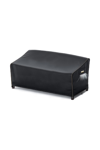 Haegs Çift Kişilik Bahçe Koltuk Örtüsü, Koruma Kılıfı, Su Geçirmez Açık Hava Bahçe Mobilya Kılıfları, Dış Mekan Sandalye Kılıfı Örtü Branda, Ağır Hizmet Tipi, 215-90-90cm - Siyah