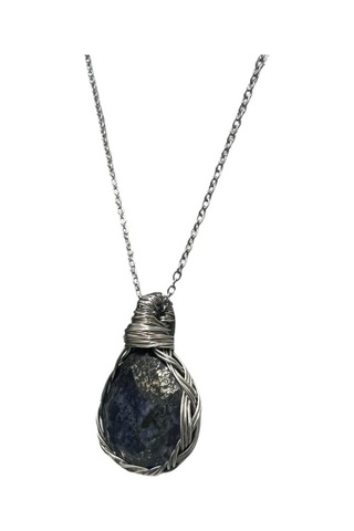 Sertifikalı Lapis Lazuli Doğal Taş Ekstra Flaşlı Aaa Kalite Bakır Tel Örme El Yapımı Handmade Çok REnkli