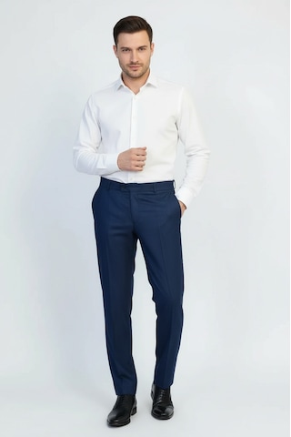 Lacivert Mikro Desenli Slim Fit Kumaş Pantolon-wessi Lacivert