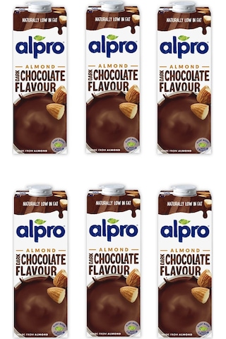 Alpro Bitter Çikolata Badem İçeceği 1 Lt X 6 Adet