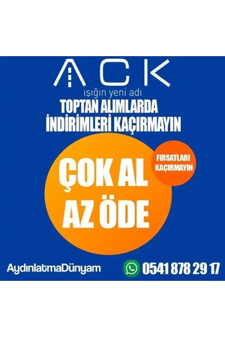 Ack Solar Led Bahçe Armatürü Duvar Montaj Aksesuari A05-96-001