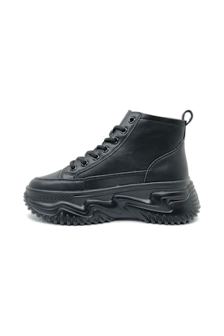 Gamelu Ginza 5cm Yüksekliğinde Hafif Taban Sneaker Ayakkabı Siyah
