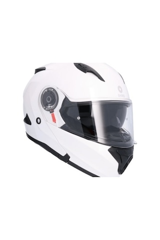 Shiro Flip Up SH-508SV Triton Monoclour Solid Güneş Gözlüklü Motosiklet Kaskı Beyaz