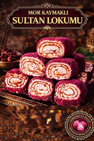 Ibrahim Burak Etiler Kerebicci Oğuz Mor Kaymakli Sultan Lokum 1 Kg
