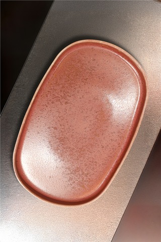6'lı Elipse Shape Rosa Oval Tabak 34 Cm Şık Ve Modern Porselen Servis Tabağı Beyaz