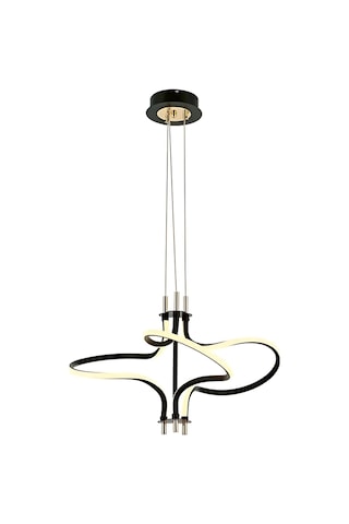 Clarita 3 Renkli Led Avize Siyah