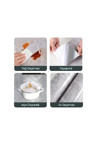 Mermer Desenli Kaplama Kağıdı 5 Metre 8956731