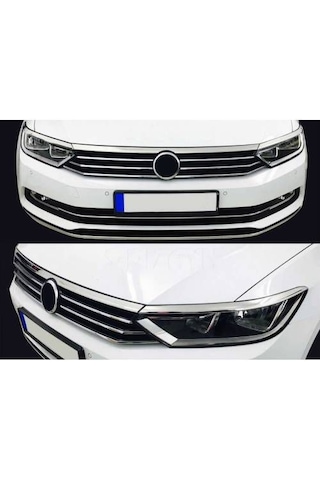Volkswagen Passat B8 Krom Far Kaşı + Ön Panjur 2015 ve Üzeri