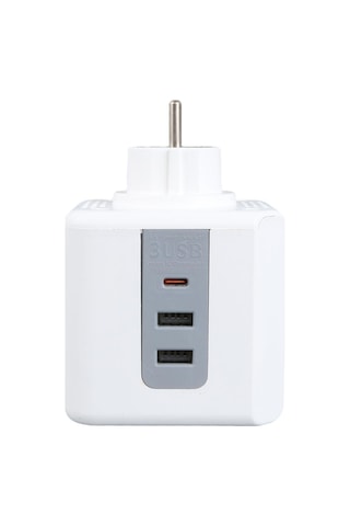 Vea Ve-23089 2x Usb 1x Type-c 3'lü Çocuk Ve Termal Korumalı Grup Priz 1