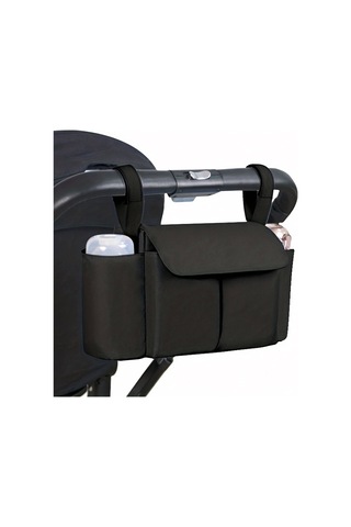 Jialan Arabası Organizatör Çanta Mumya Büyük Kapasiteli Seyahat Siyah