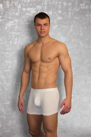 Erkek Streç Boxer 1722 Beyaz
