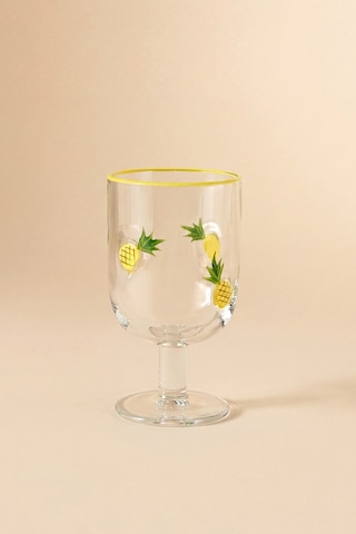 Karaca Pineapple Kadeh 390 Ml Sarı