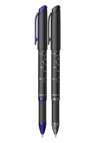 Dnal 0.7 Mm Jel Kalem Mavi & Siyah 2'li Blister, 0.7 Mm Çok Renkli