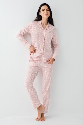 Pierre Cardin Kadın Pembe Gömlek Pijama Pc9081-s-v1 Pembe