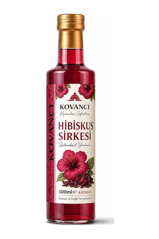 Hibiskus Sirkesi 500 Ml %100 Doğal Fermente Katkısız