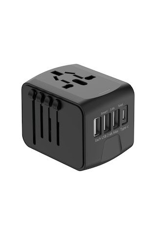 Leezsing "4 Portlu Hızlı Şarj Cihazı: Usb-c Dahil, 5 Cihaz Aynı Anda Şarj"