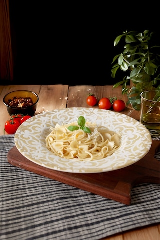 Keramika Vintage Gold Ege Makarna Tabağı 28 Cm 22706 Sarı
