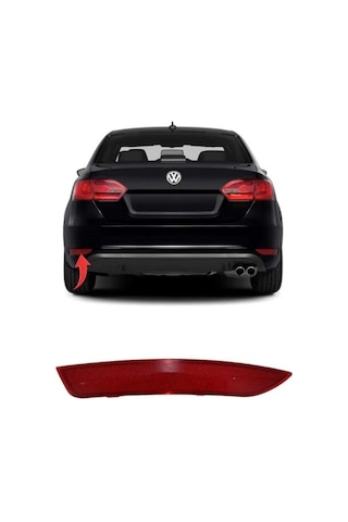 Volkswagen Jetta 2011-2014 Arka Tampon Reflektörü Sol 5c6945105a Volkswagen Jetta 2011-2014 Arka Tampon Reflektörü Sol 5c6945105a