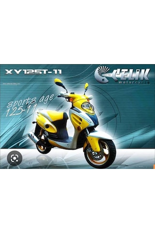 Celik Motorsiklet XY125T-11 Sele Altı Sağ Yan Granajı Mavi Uyumlu