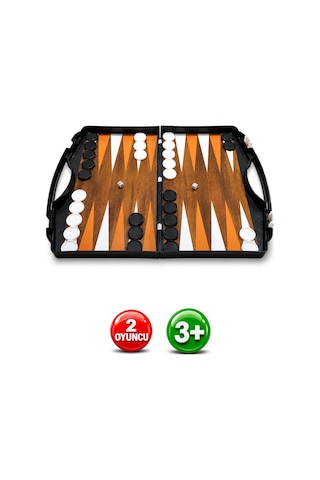Çantalı Üçü Bir Arada Set - Satranç - Tavla - Dama