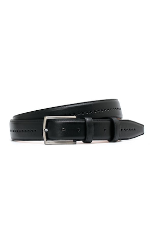 Siyah Erkek F-034-55 Grande Klasik Kemer Genişlik 3.5 Cm