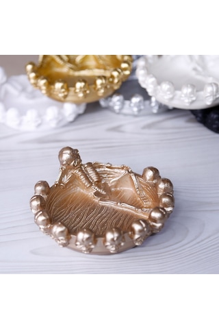 Skull Dekoratif Obje Vizon