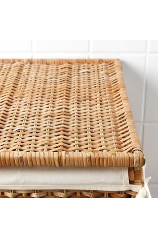 Ikea Branäs Çamaşır Sepeti, Rattan, 80 Lt Çok Renkli