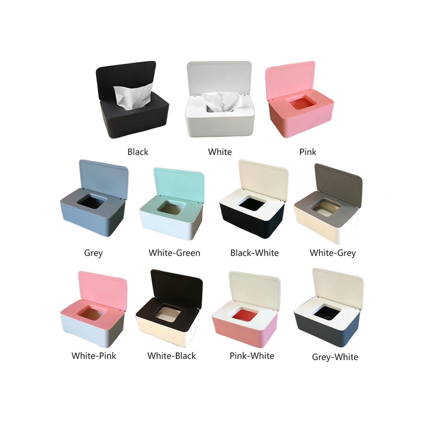 Kosona Pp Malzeme Pembe Kapaklı Ev Kullanımlı Büyük Kapasiteli Maske Saklama Kutusu - Toz Ve Nem Koruyucu Pembe