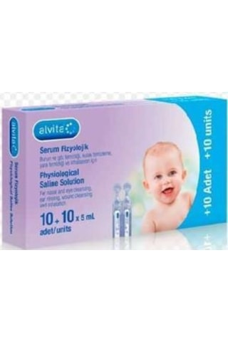 Alvita Serum Fizyolojik 5 ml 10 + 10 Adet