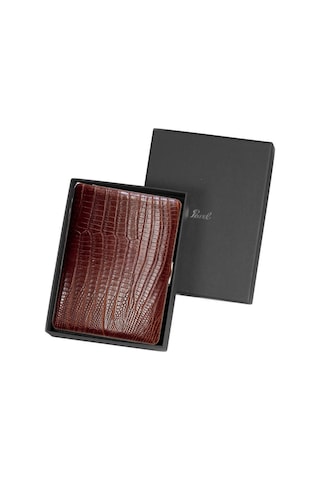 Pearl Japan Cosmos Deri Uzun Sigara Tabakası Lizard Kahve 9lu
