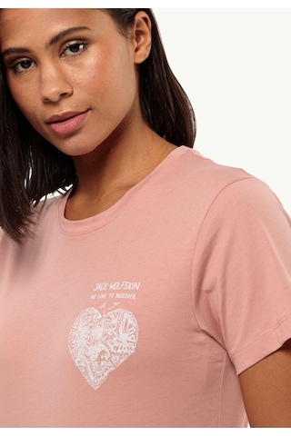 Jack Wolfskin Discover Heart Kadın Tişört C-jac809701b30wo0 Pembe