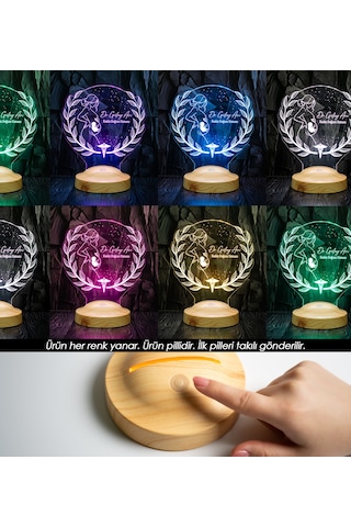 Jinekolog Lamba Doktora Özel Hediye, Ebe Hediyesi, Kadın Hastalıkları Ve Doğum Uzmanına Kişiye Özel 3d Led Lamba