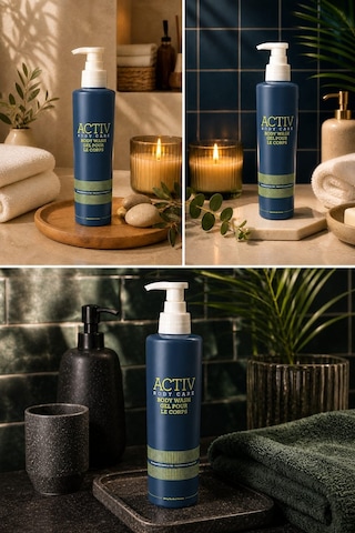 Actıv Body Care Mavi Ambalajlı Ferahlatıcı Vücut Nemlendirici Duş Jeli 360 Ml Tüm Cilt Tipleri İçin Fresh