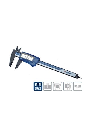 Dasqua 0-150mm Djital Plastik Kumpas 0.01mm 2035-0005