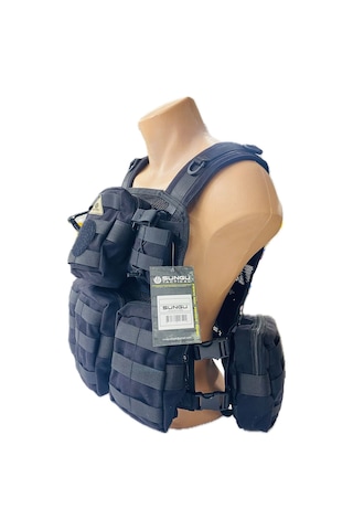 Sungu Askeri Shop Unisex Yelek Siyah P7351 Siyah
