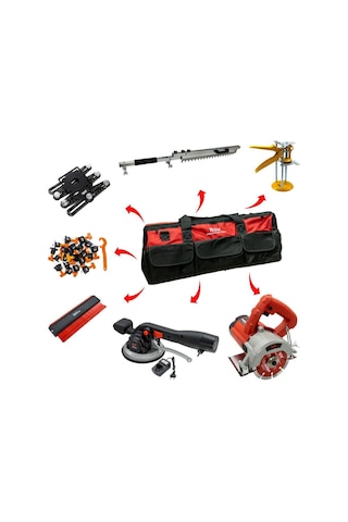 40 Parçalı Seramikçi Seti Bez Çantalı Rox 0170