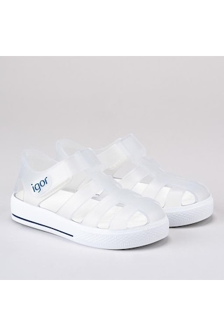 Igor İgor S10171-038 Star Unisex Çocuk Sandalet Beyaz 22-34 Beyaz