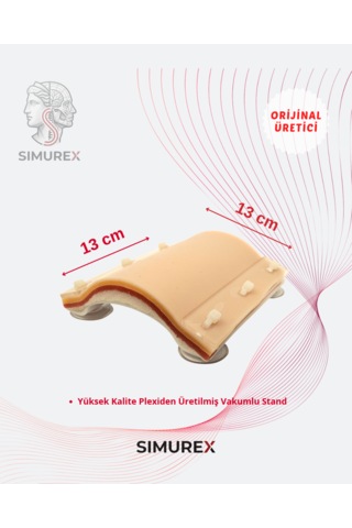 Vakumlu Dikiş Pedi 13x13 Cm + Vzn Eğitim Dikiş Seti 7 Parça