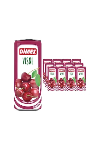 Dimes Vişne İçeceği 250 Ml X 12 Adet