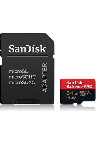 Sandisk 64Gb Extreme Pro Uhs-I Microsdxc Hafıza Kartı