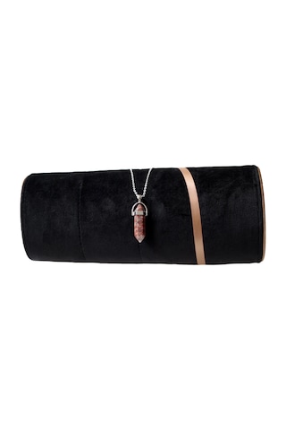 Kırmızı Jasper Taşı Çivi Doğal Taş Kolye Ucu Ve Zinciri Kırmızı