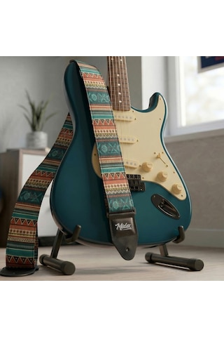 Midex Gsr-35 Özel Tasarım Desenli Gitar Omuz Askısı 90-145 Cm Uzunluk