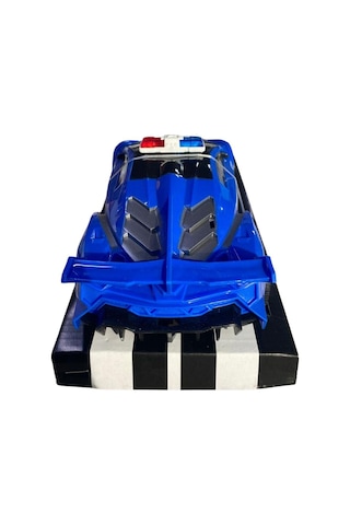 3d Işıklı Sesli Polis Arabası Oyuncak - Spor Araba Mavi