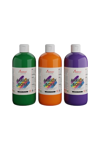 Mor Turuncu Akrilik Boya 3 Lü Set 3x500 Gr Diğer