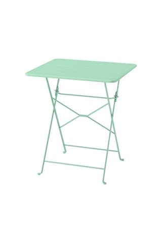 Ikea Sundsö Katlanabilir Masa, Açık Yeşil, 65x65 Cm