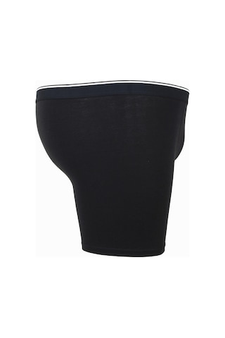 Starbattal Erkek Büyük Beden Likralı Uzun Paça Boxer 11906-200 - Sıyah Siyah