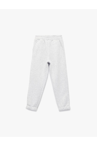 Koton Şardonlu Cep Detaylı Basic Jogger Eşofman Altı Gri 7wkg40015ak