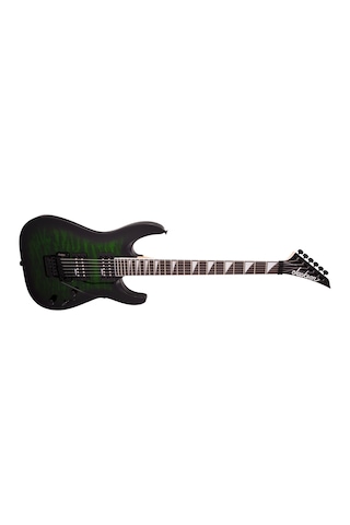 Jackson 2918804587 Js Series Dinky Arch Top Js32q Dka Elektro Gitar Transparent Green Burst Amaranth Klavye, Kapitone Akçaağaç Üst Ve Floyd Rose Tremolo